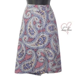 Paisley Pencil Skirt (J. Crew)